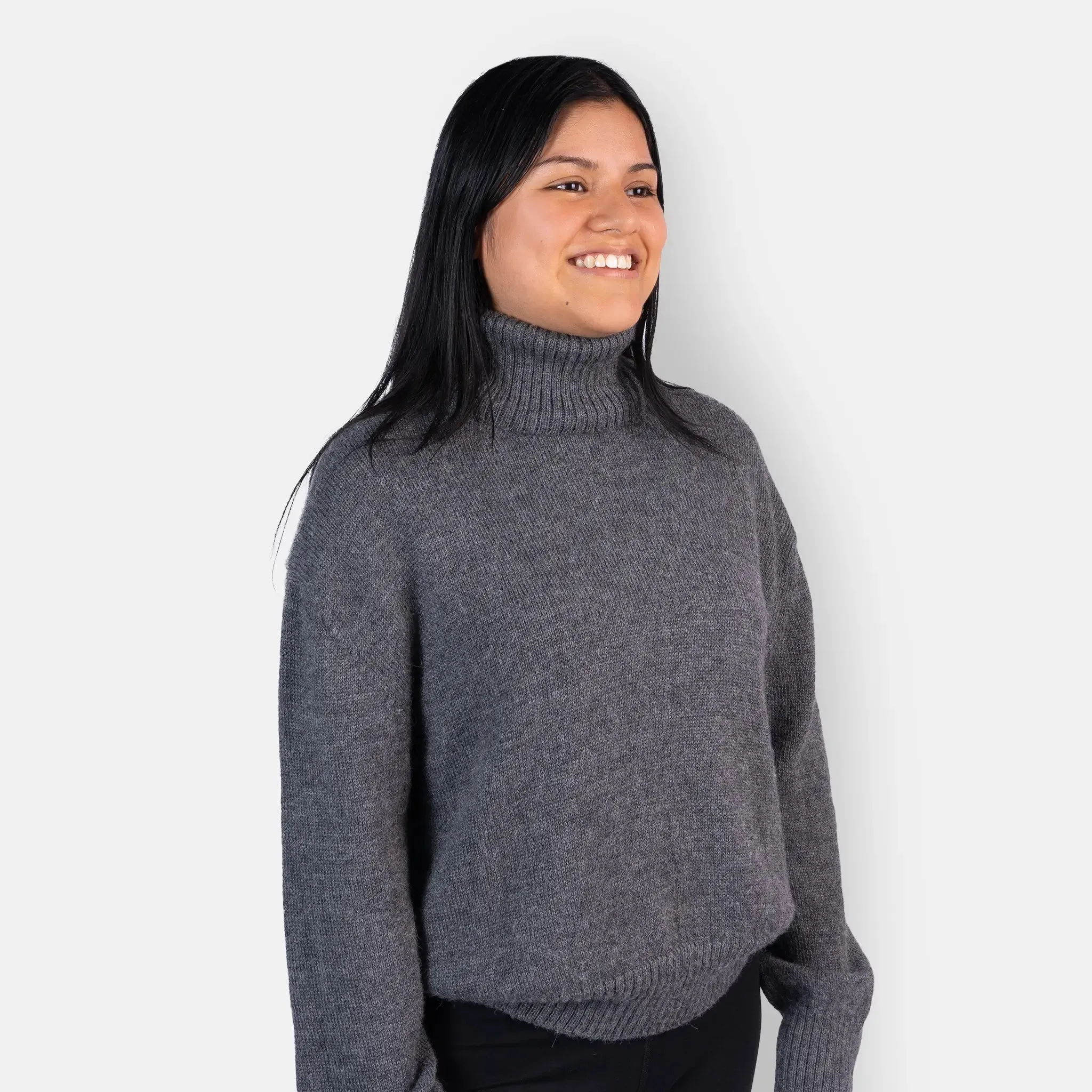 Women's Alpaca Wool Turtleneck Sweater