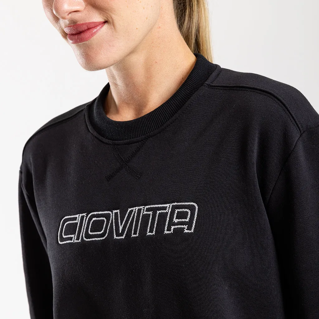 Women's Crew Neck Sweater (Black)