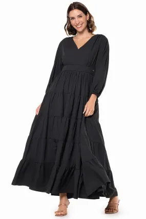 Women's Palm Beach Tiered Maxi Dress | Black