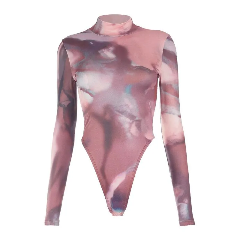 Women's Turtleneck Spandex Long Sleeve Leotard