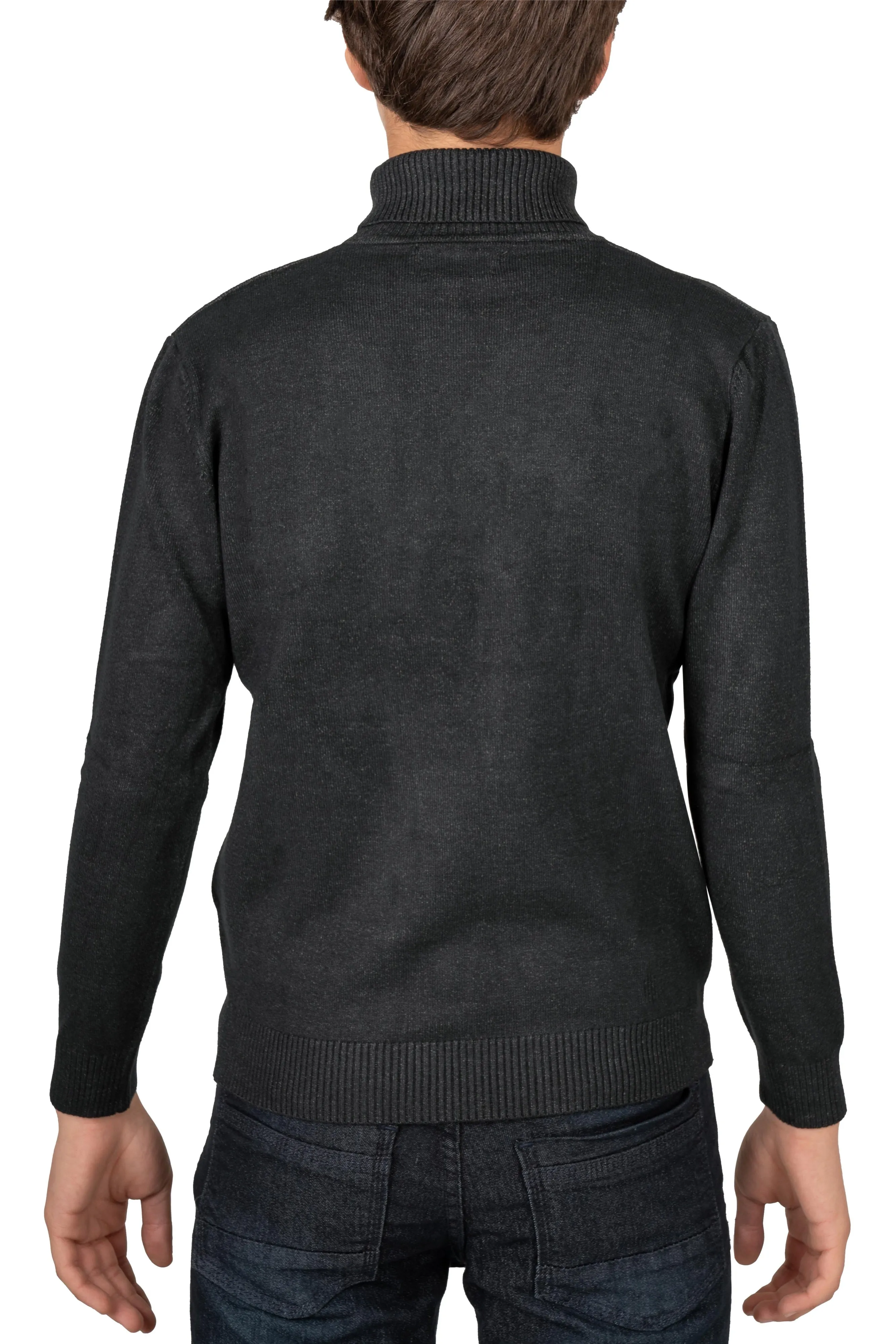 X RAY Boy's Turtleneck Sweater, Soft Slim Fit Middleweight Pullover Sweaters