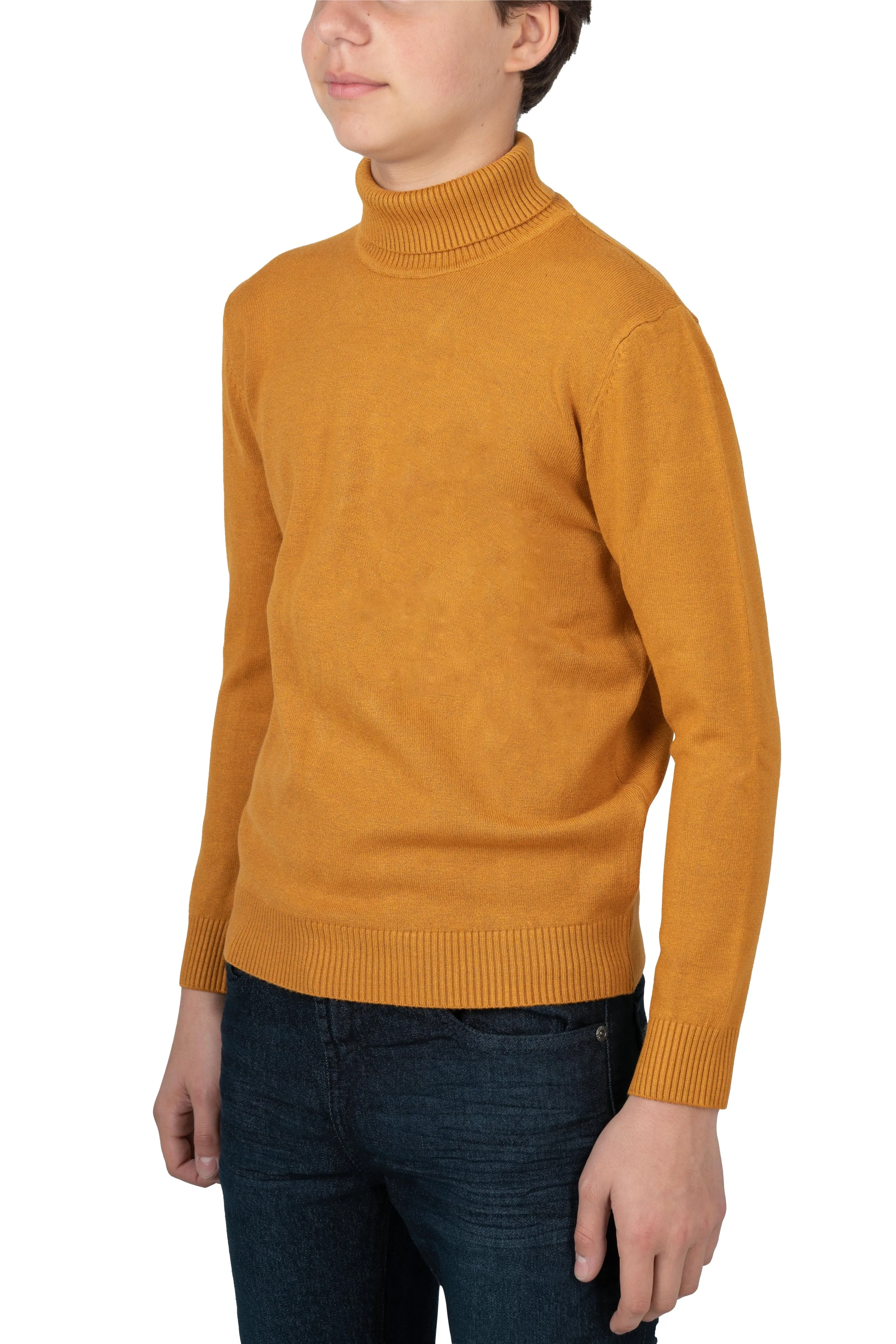 X RAY Boy's Turtleneck Sweater, Soft Slim Fit Middleweight Pullover Sweaters