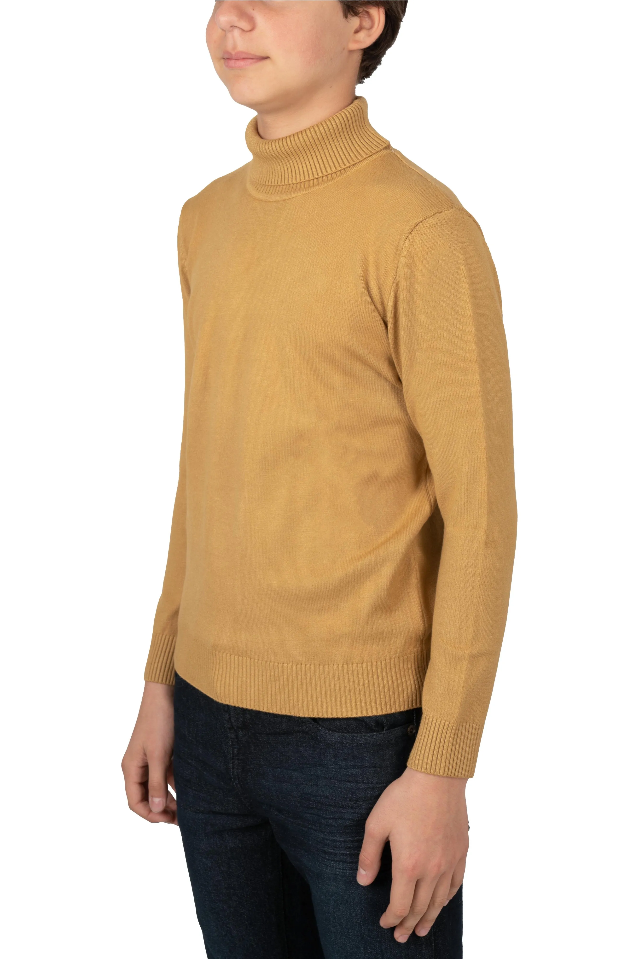 X RAY Boy's Turtleneck Sweater, Soft Slim Fit Middleweight Pullover Sweaters