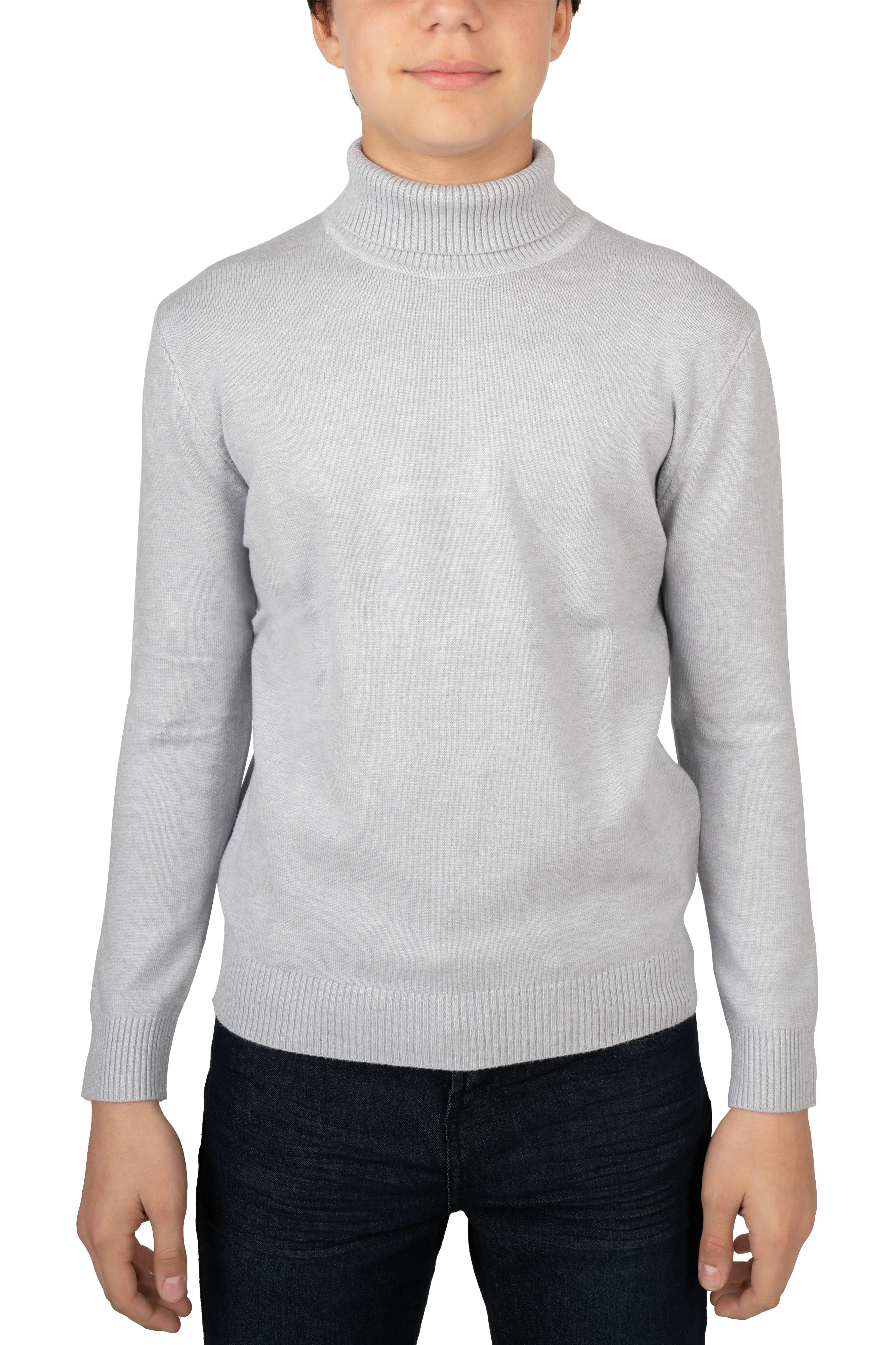 X RAY Boy's Turtleneck Sweater, Soft Slim Fit Middleweight Pullover Sweaters