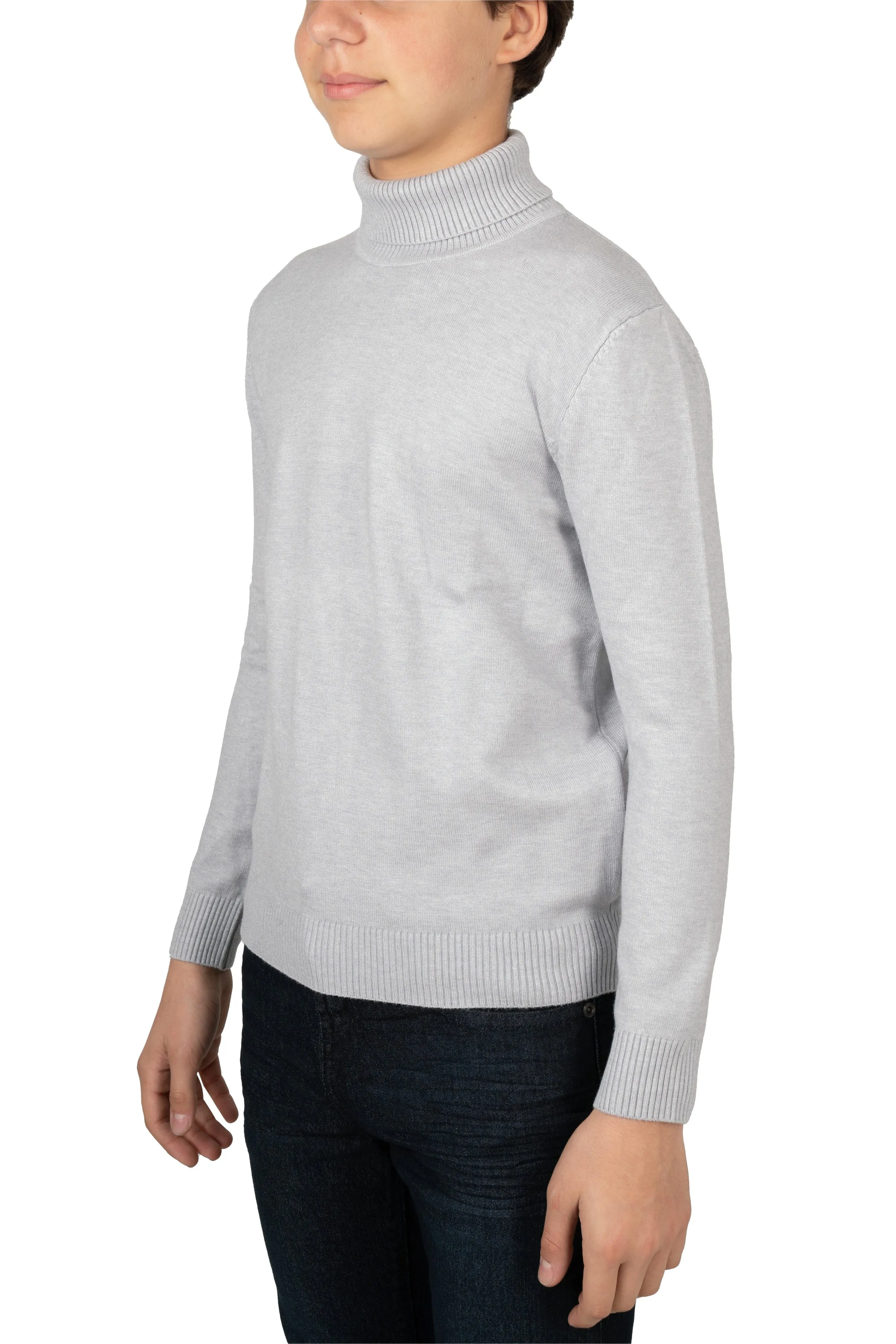 X RAY Boy's Turtleneck Sweater, Soft Slim Fit Middleweight Pullover Sweaters