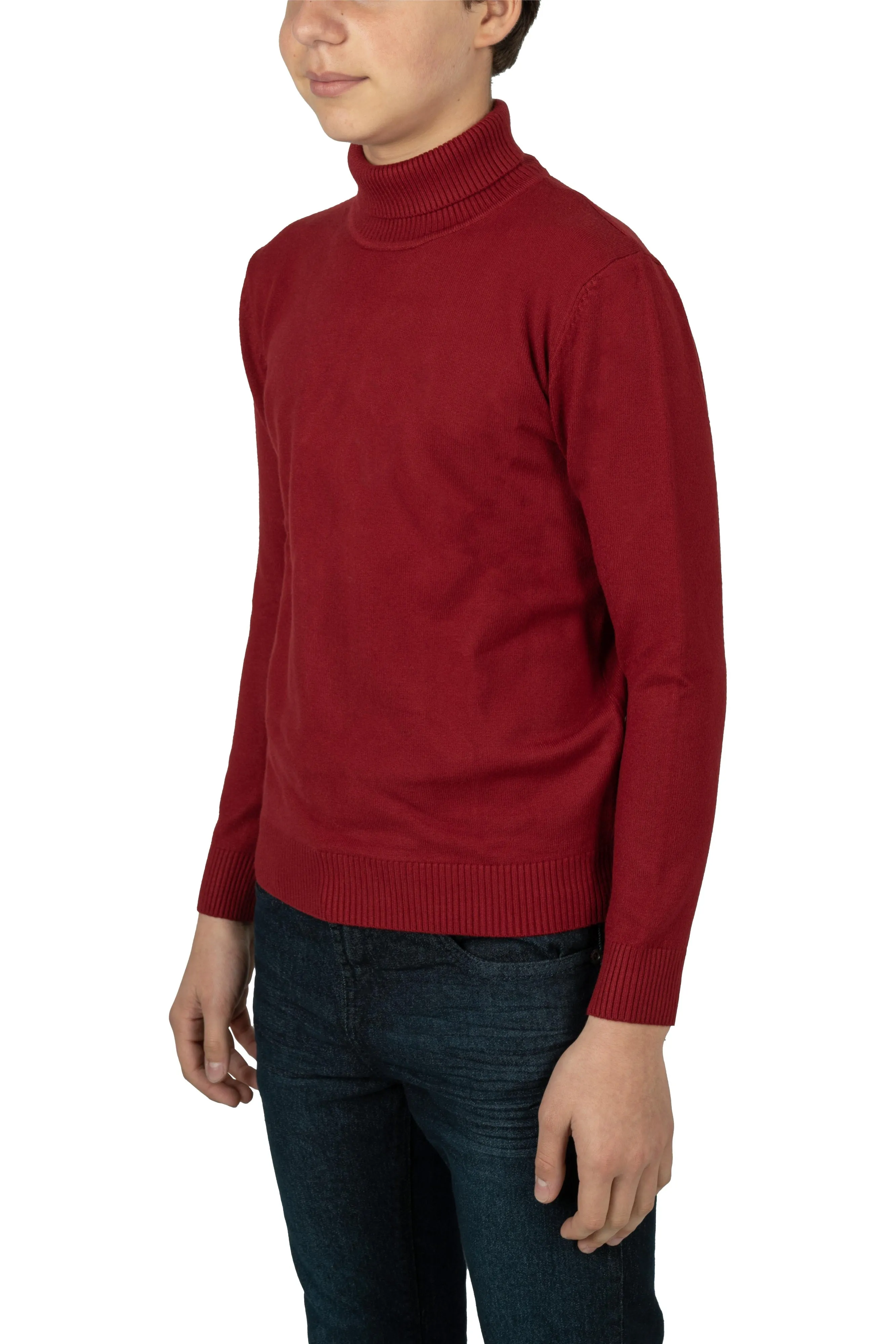 X RAY Boy's Turtleneck Sweater, Soft Slim Fit Middleweight Pullover Sweaters