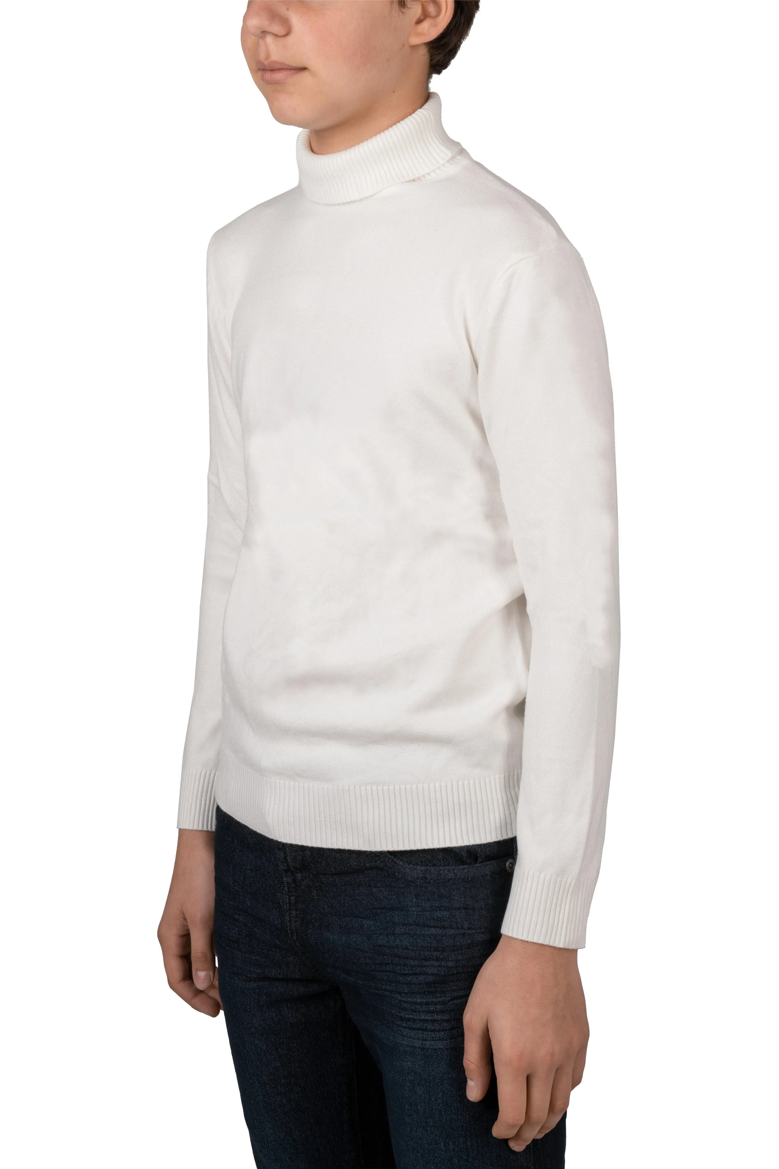 X RAY Boy's Turtleneck Sweater, Soft Slim Fit Middleweight Pullover Sweaters