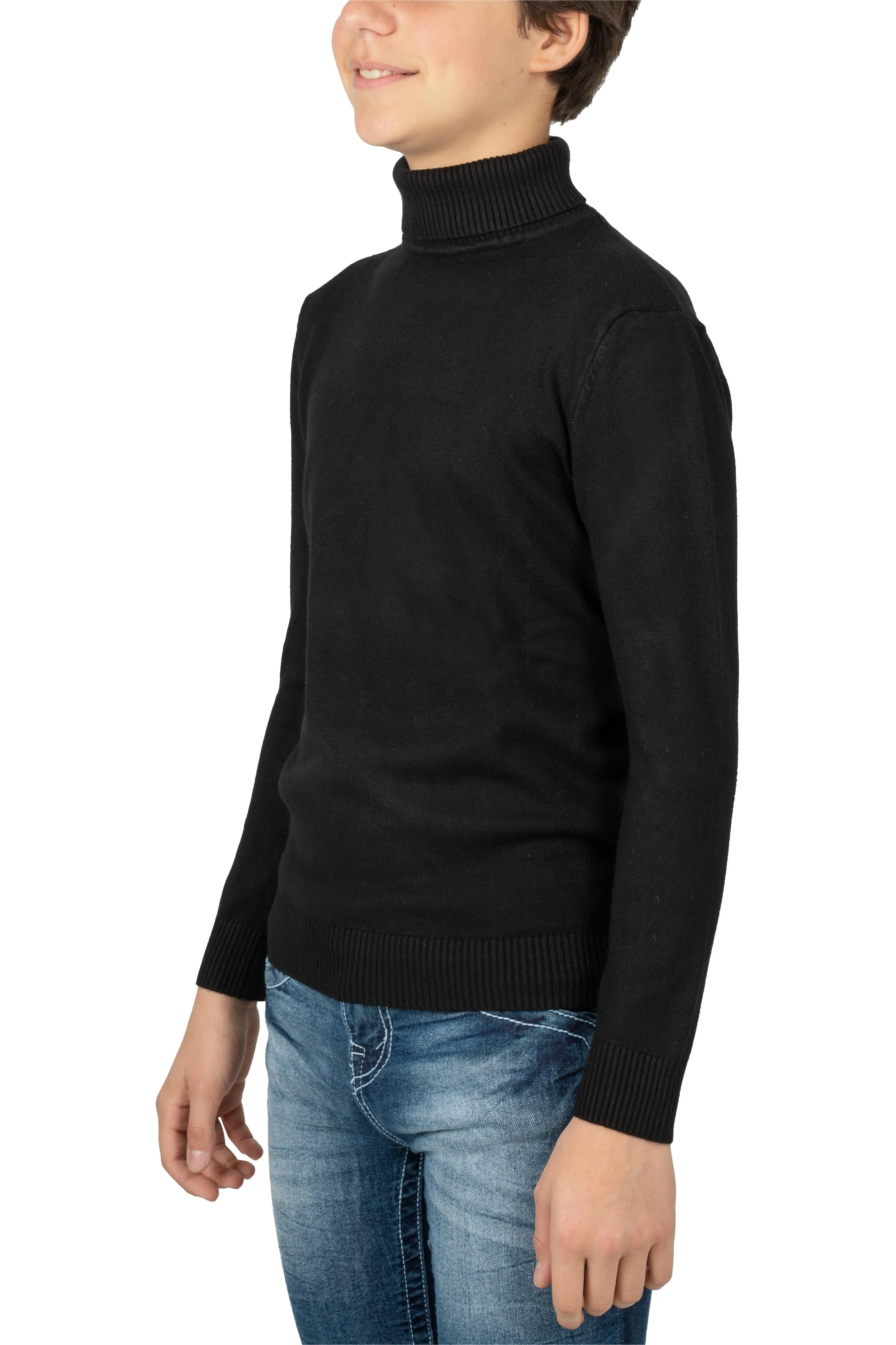 X RAY Boy's Turtleneck Sweater, Soft Slim Fit Middleweight Pullover Sweaters