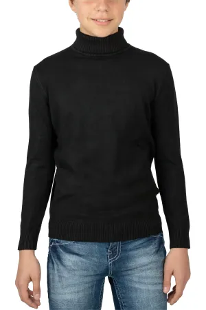 X RAY Boy's Turtleneck Sweater, Soft Slim Fit Middleweight Pullover Sweaters