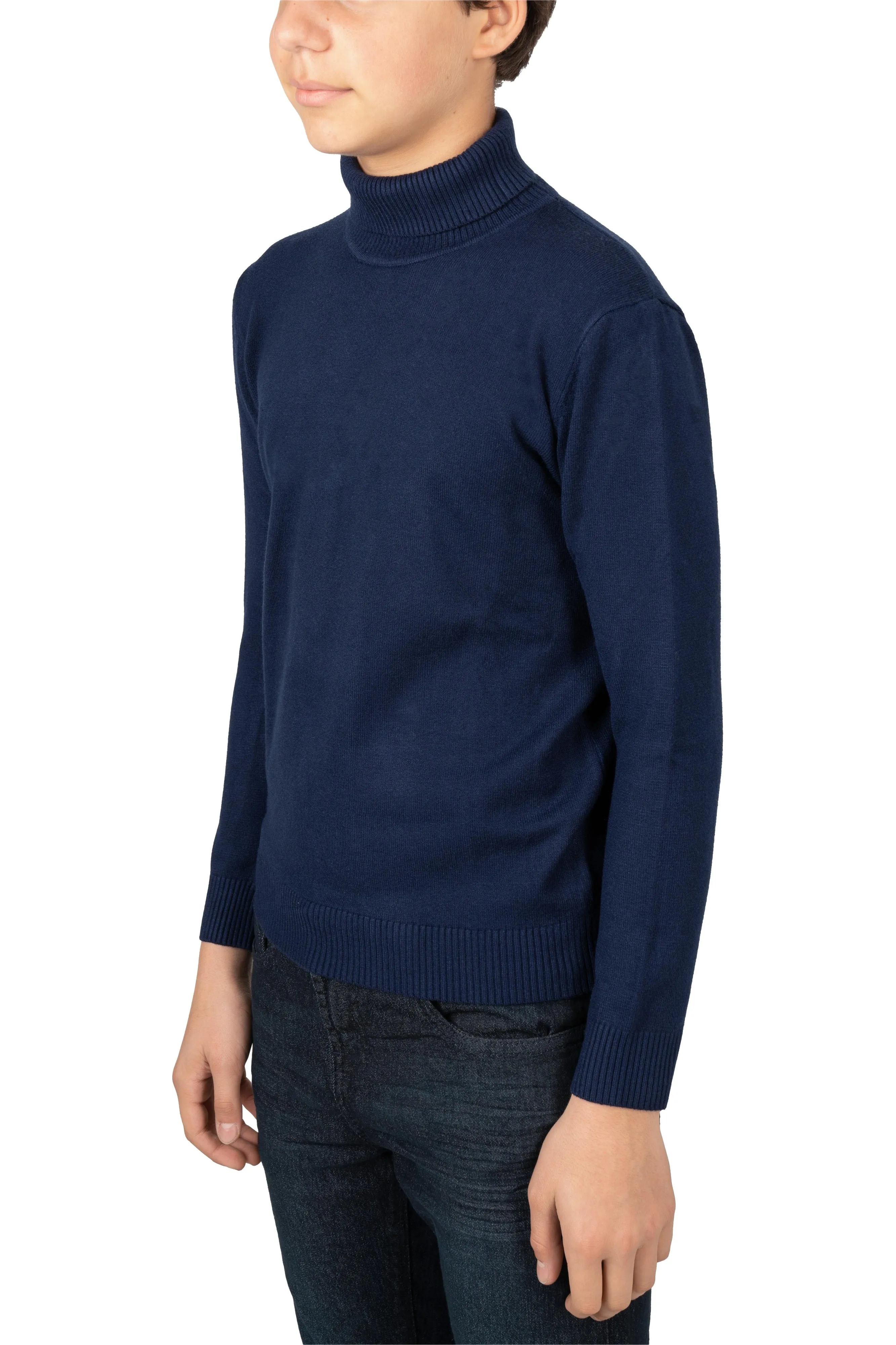 X RAY Boy's Turtleneck Sweater, Soft Slim Fit Middleweight Pullover Sweaters