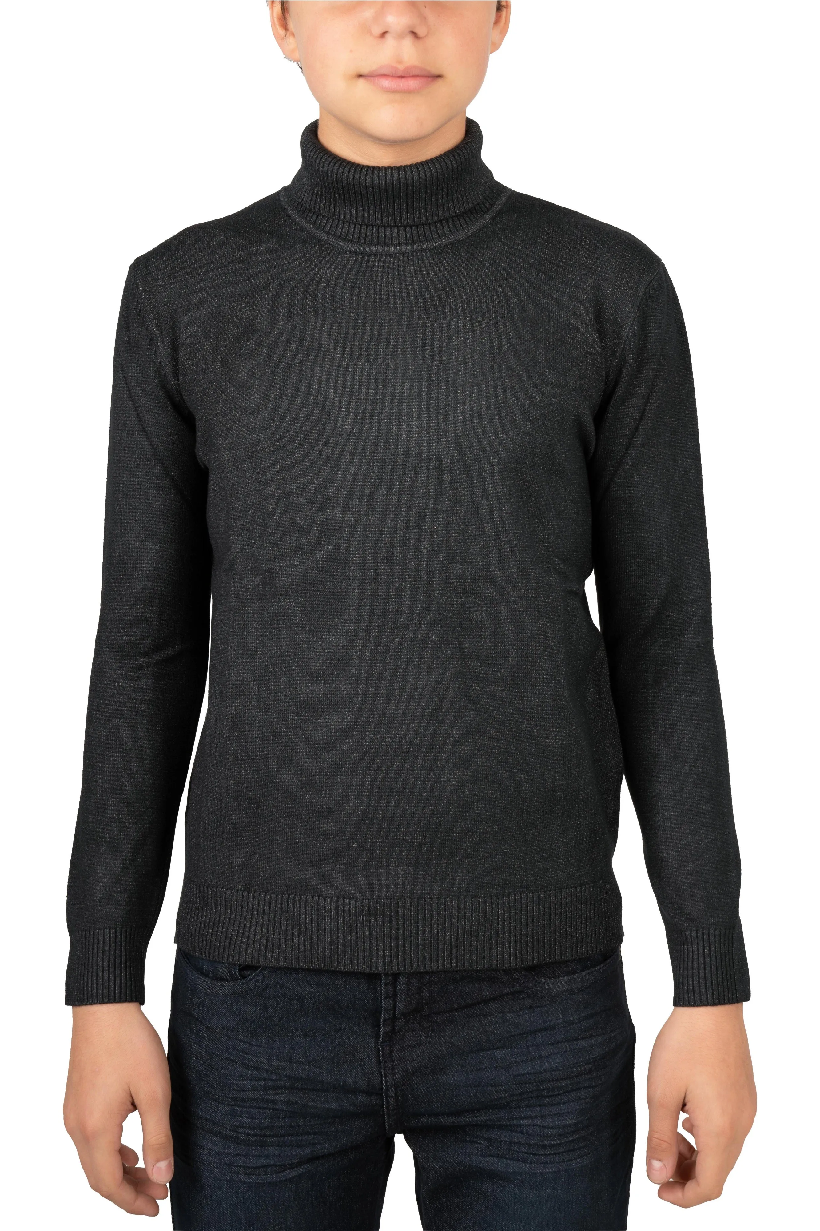 X RAY Boy's Turtleneck Sweater, Soft Slim Fit Middleweight Pullover Sweaters