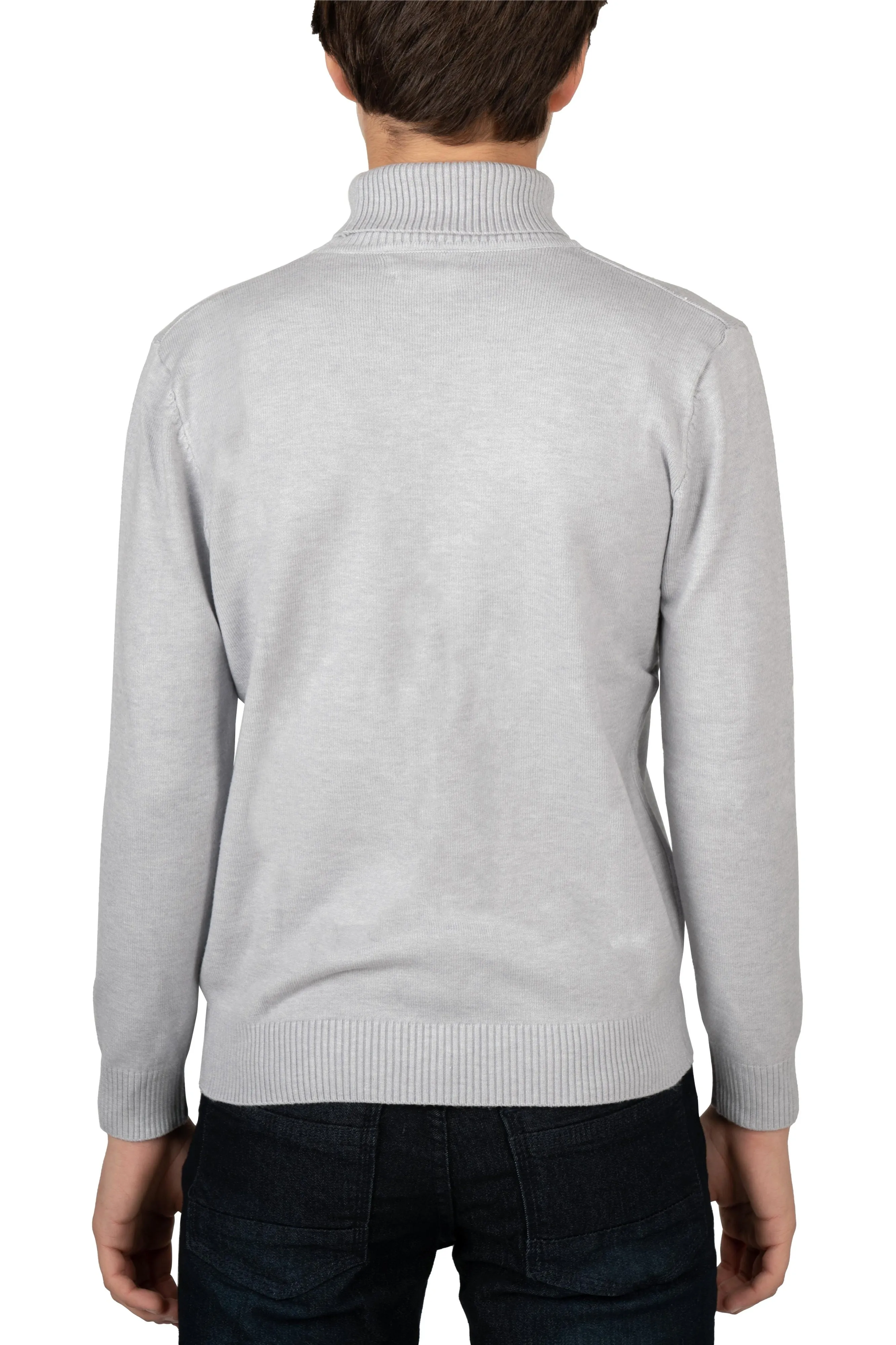 X RAY Boy's Turtleneck Sweater, Soft Slim Fit Middleweight Pullover Sweaters