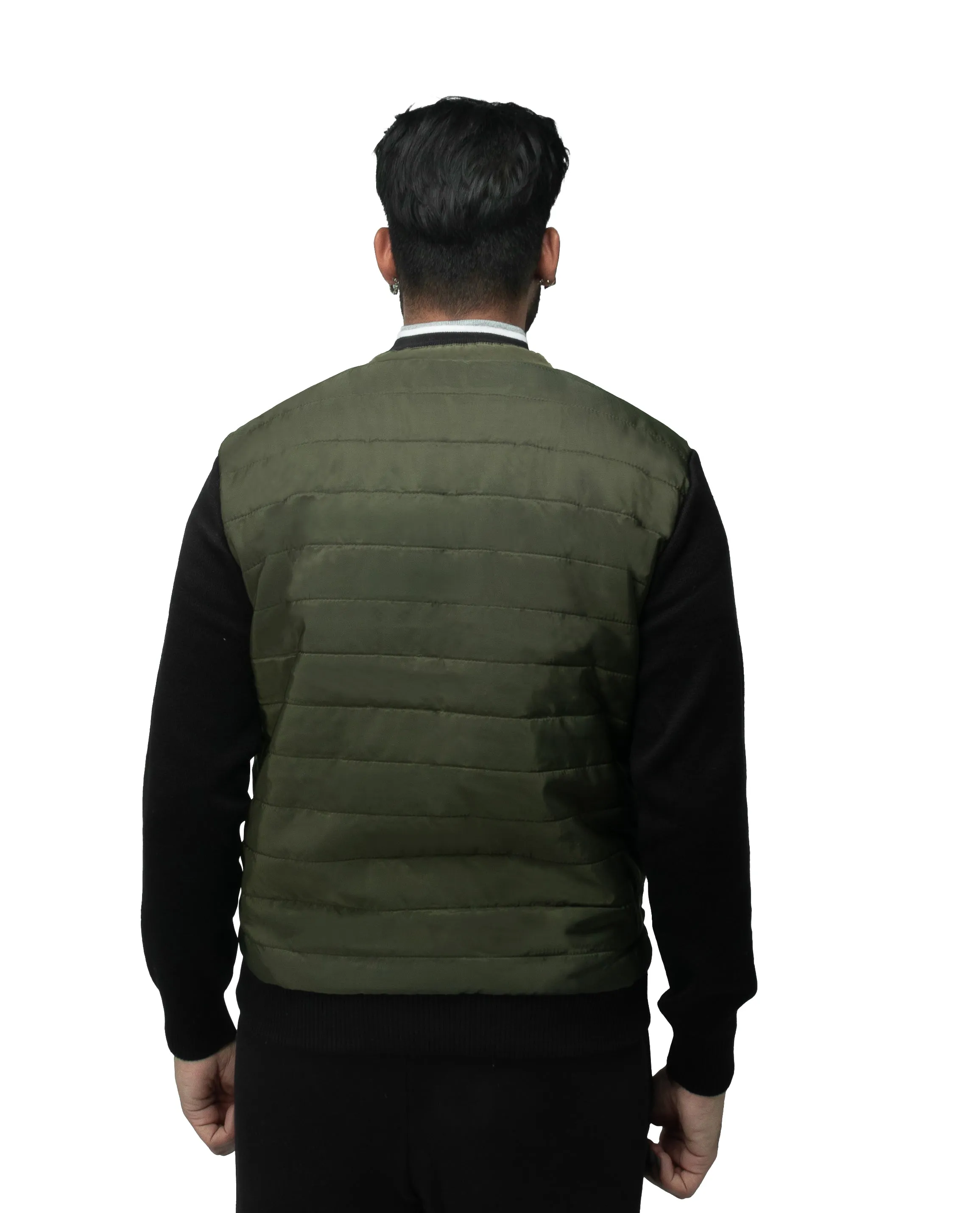 X RAY Men's Lightly Padded Hybrid Sweater Jacket