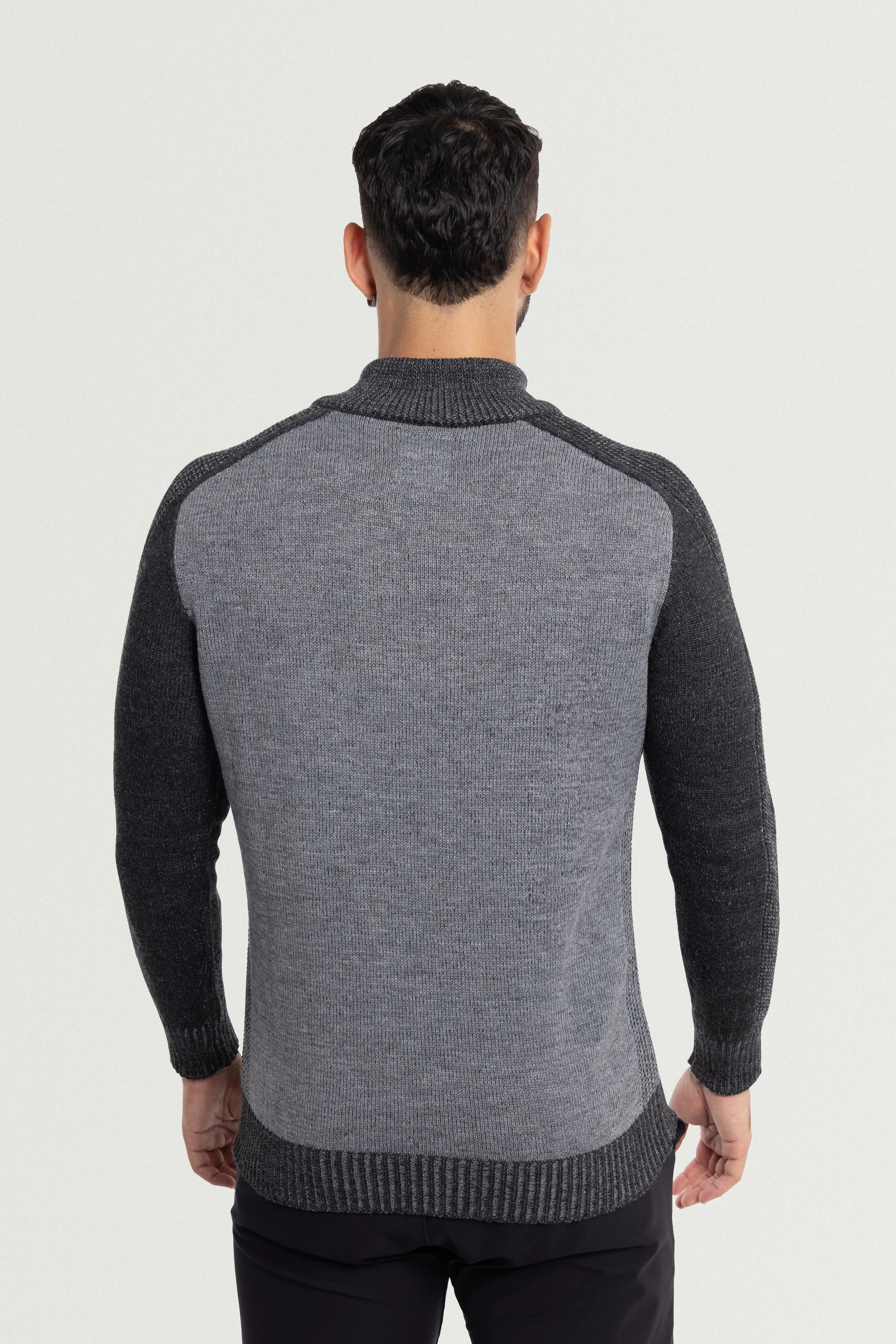 X RAY Men's Quarter Zip Mock Neck Pullover Sweater