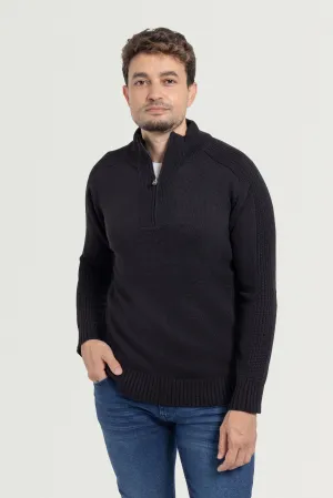 X RAY Men's Quarter Zip Mock Neck Pullover Sweater