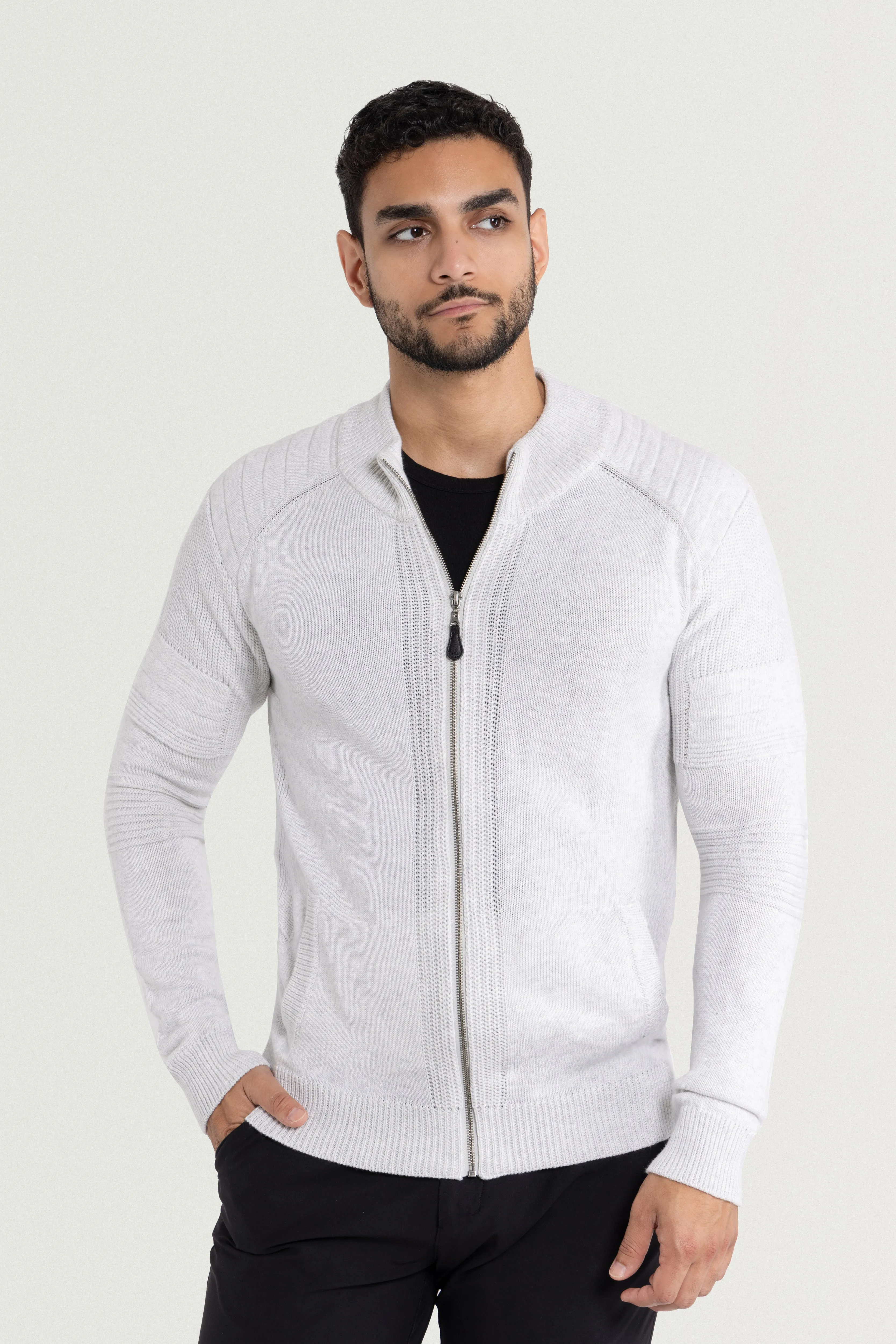 X RAY Men's Slim Fit Full-Zip Sweater Jacket Big & Tall Available