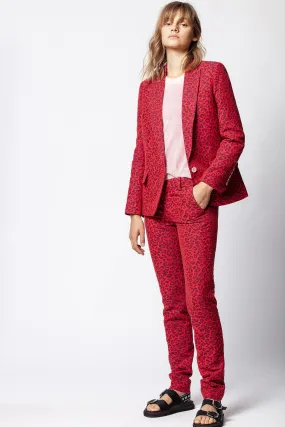 Zadig & Voltaire - Viking Jac Leo Blazer in Passion