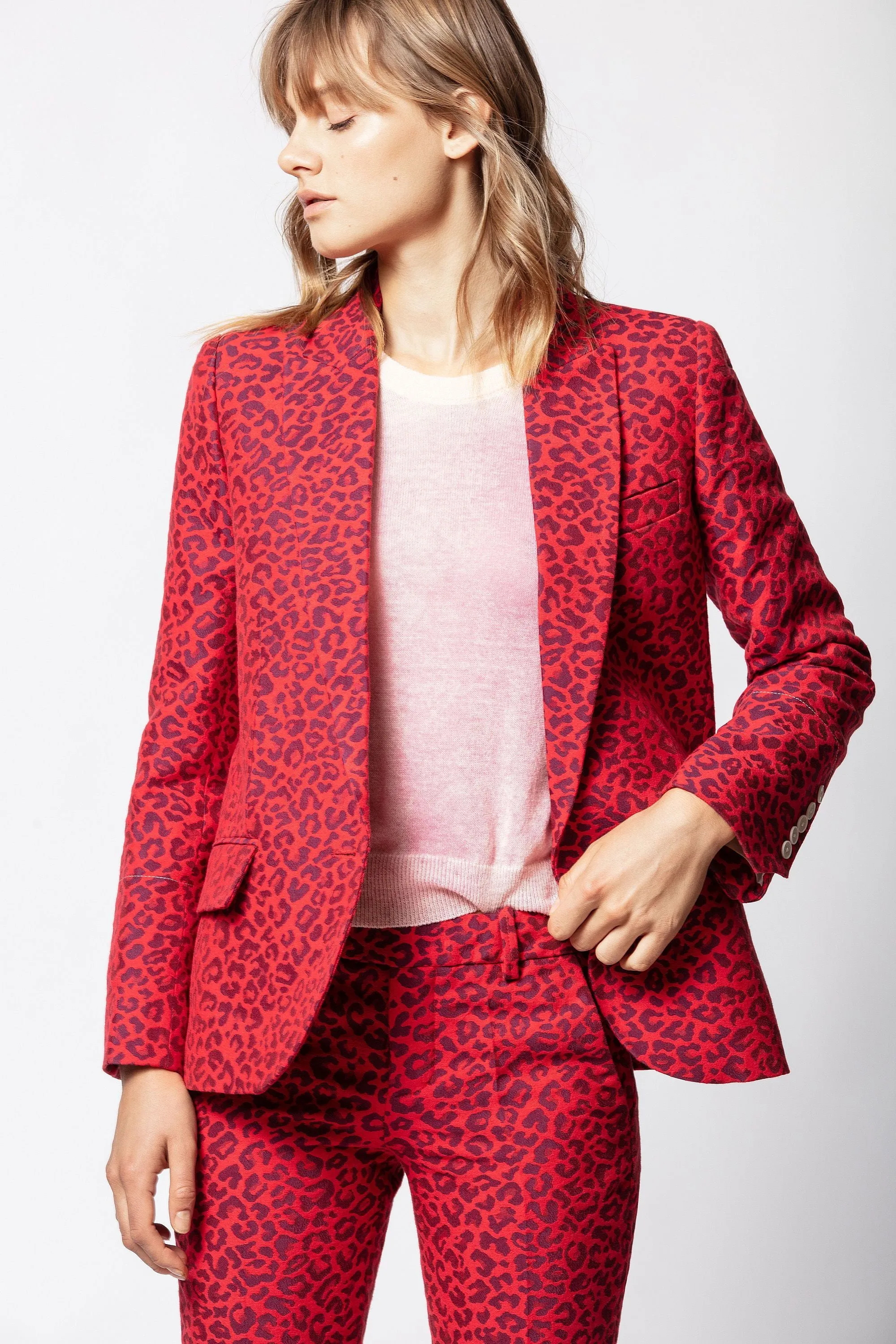 Zadig & Voltaire - Viking Jac Leo Blazer in Passion