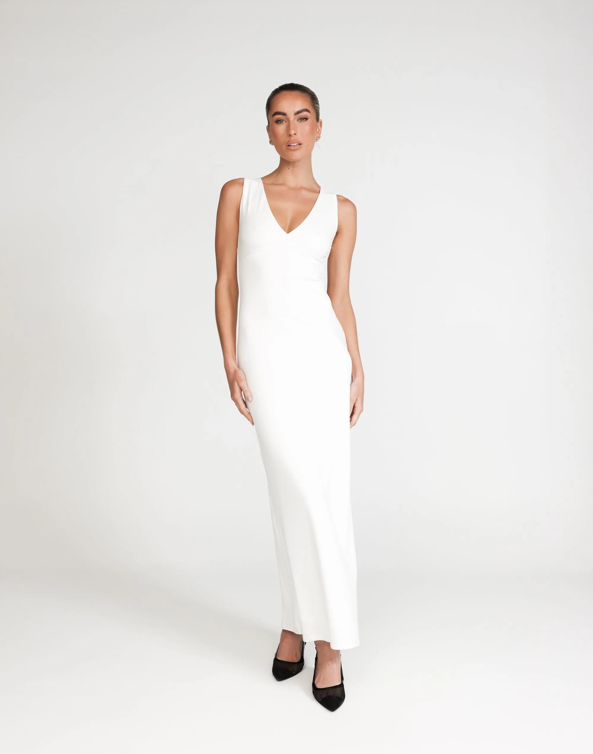 Zira Maxi Dress (White)