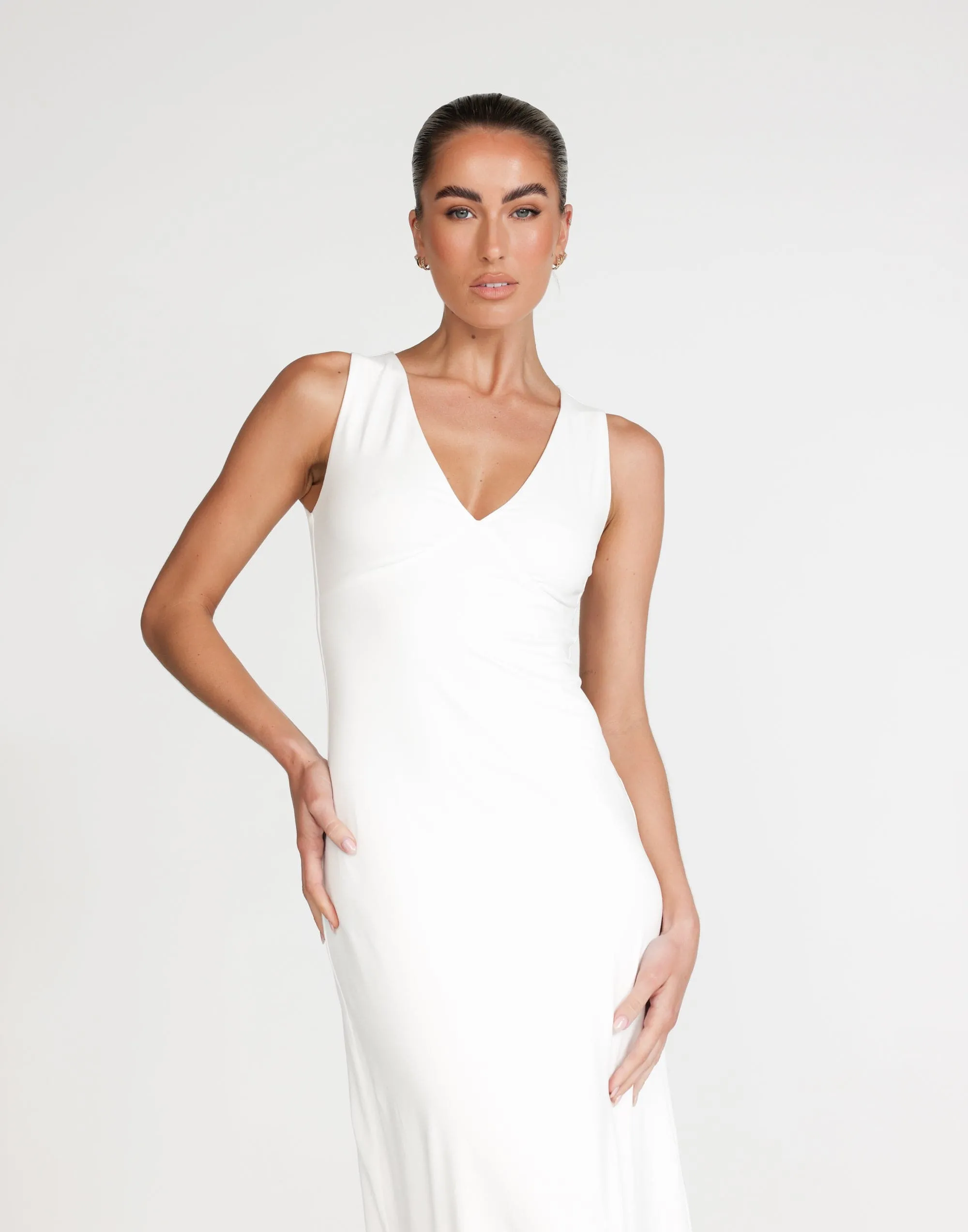 Zira Maxi Dress (White)